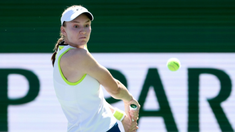 Rybakina holds off Baptiste in testing Indian Wells opener