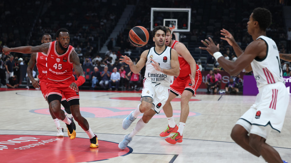  Il Real Madrid vince la nuova SuperCup di Eurolega, Olympiakos ko 