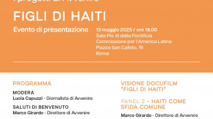 Avvenire ha presentato il progetto e docufilm 'Figli di Haiti'