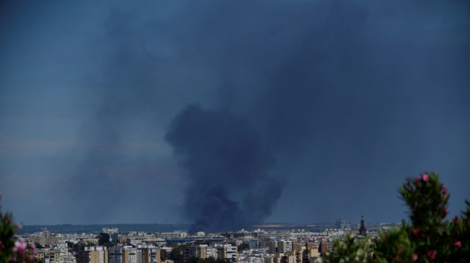 Piden confinarse a casi 80.000 vecinos por el incendio en una nave de productos qu&iacute;micos del sur de Espa&ntilde;a