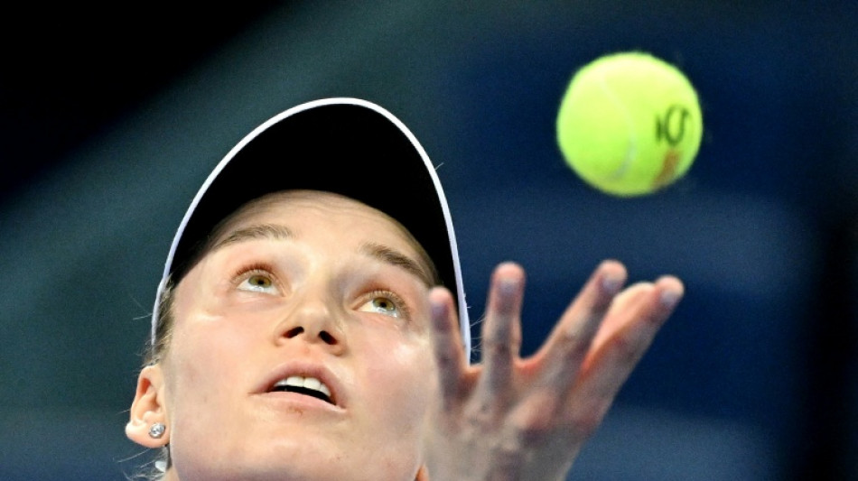  Top-ranked Rybakina into Ningbo quarter-finals on return from injury 