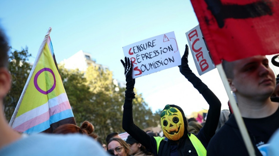  Thousands turn up for France protests amid tight security 
