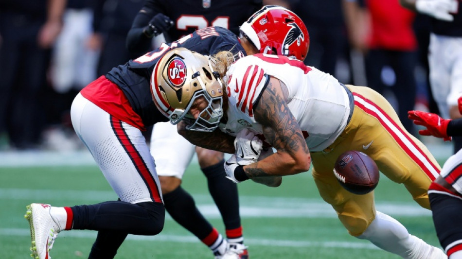  Falcons hand 49ers first defeat of NFL season, Vikings remain unbeaten 