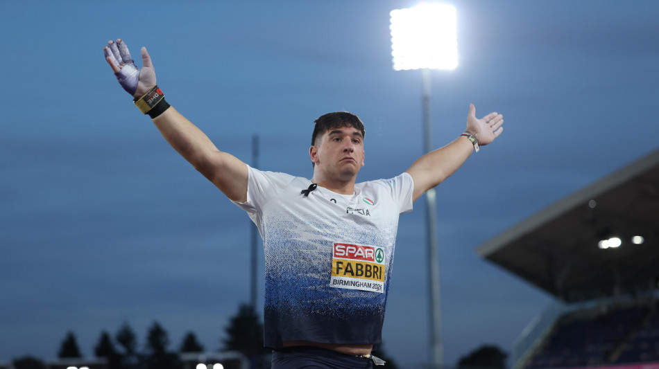 ++ Europei atletica: doppietta azzurra nel lancio del peso, oro Fabbri e argento Weir ++ 