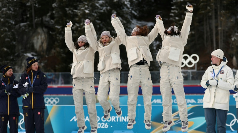 JO: le relais f&eacute;minin en or, 5e titre olympique pour le biathlon fran&ccedil;ais 