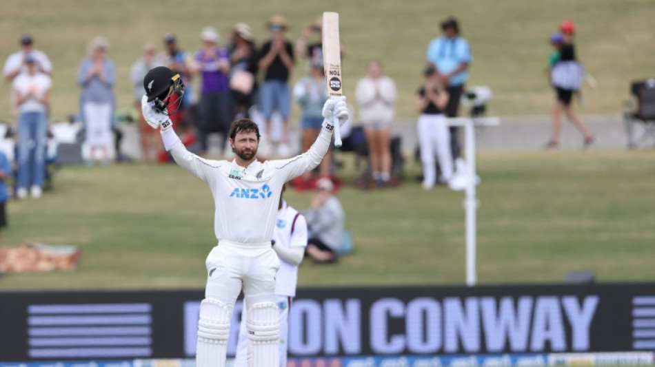 Conway's glorious 200 powers New Zealand to 424-3 against West Indies