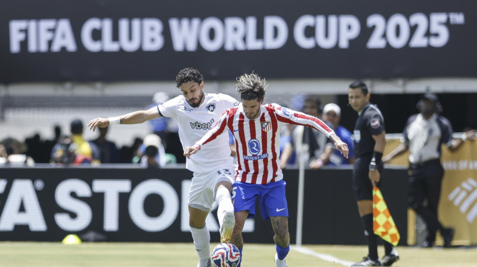 Mondiale Club:Botafogo perde 1-0 con Atletico Madrid ma va a 8/i