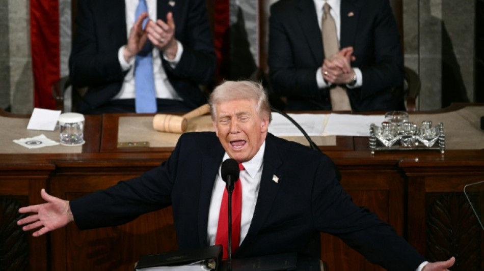  Au Congr&egrave;s, Trump vante le "redressement historique" de l'Am&eacute;rique 