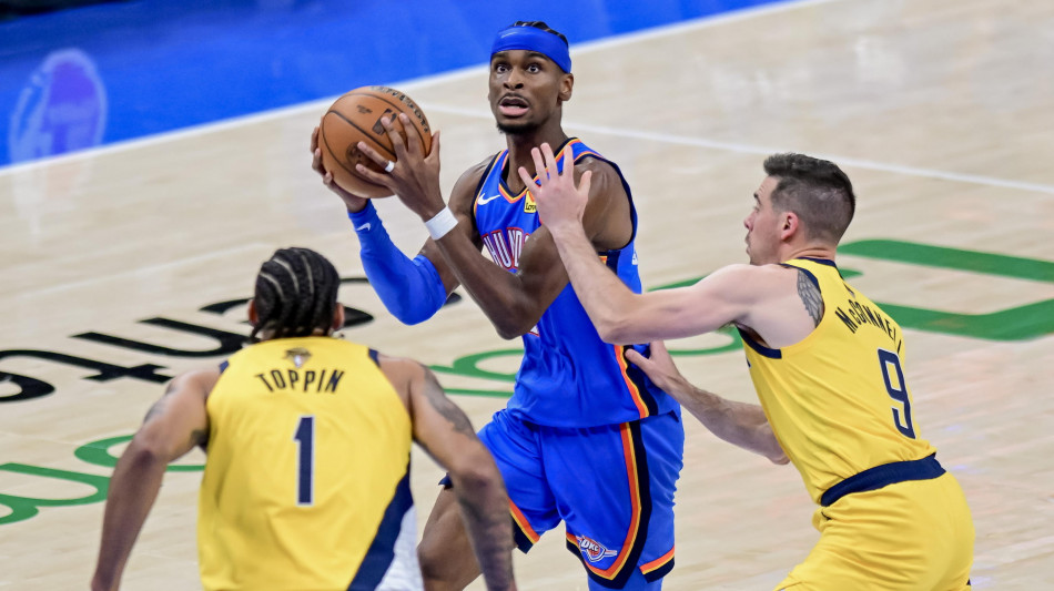 Nba: Oklahoma batte Indiana e porta la serie di finale sull'1-1