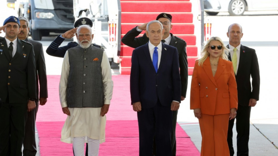  Modi entame une visite en Isra&euml;l pour "renforcer la coop&eacute;ration" bilat&eacute;rale 