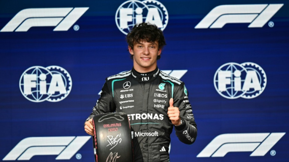  Kimi Antonelli faz a pole position do GP da B&eacute;lgica de F1; Bortoleto &eacute; 8&ordm; 