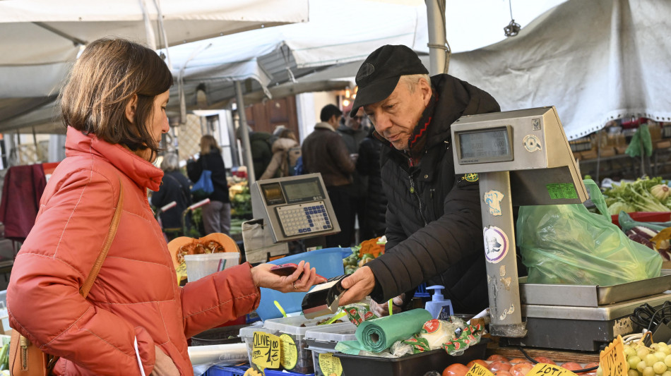 Confesercenti-Cer, -2,4 miliardi di consumi nel 2025