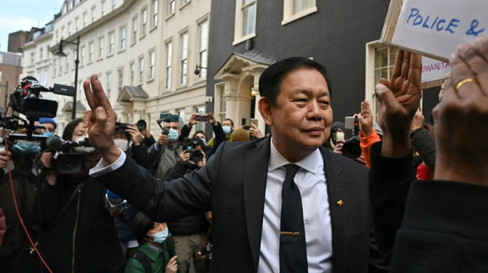 UK police question ousted Myanmar ambassador over residence row: lawyer