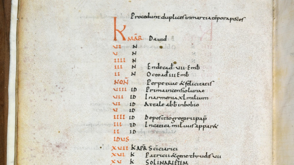  Scoperto un calendario dell'813, correggeva gi&agrave; l'anno solare di 3 giorni 