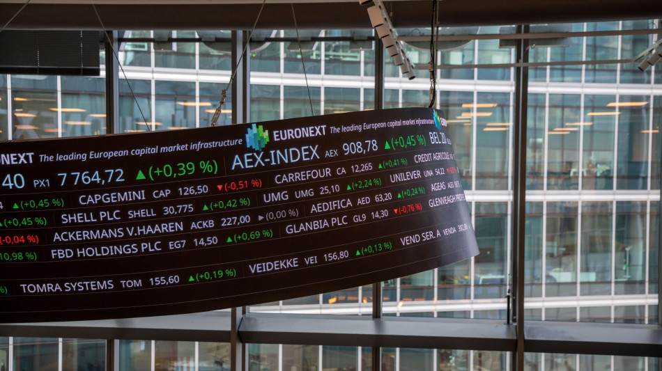  Borsa: l'Europa chiude contrastata, Parigi -0,16%, Francoforte +0,53% 