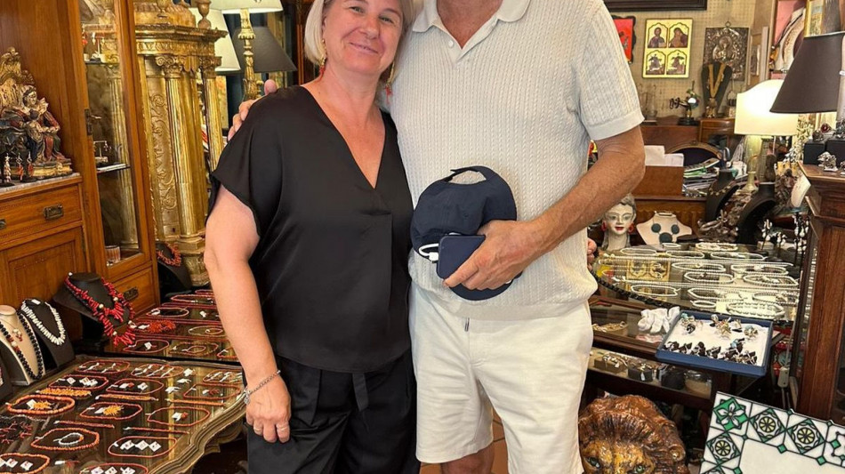 Kevin Costner arriva a Taormina
