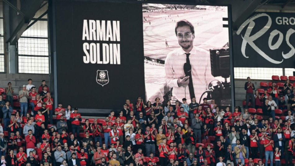 Foot: Rennes rend hommage &agrave; Arman Soldin, journaliste AFP mort en Ukraine