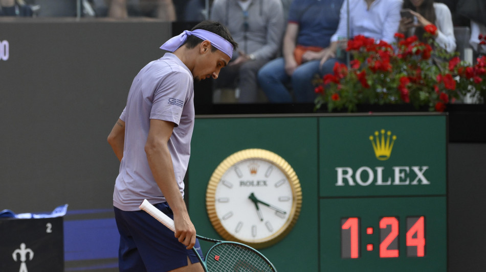 Internazionali: Sonego 'sono deluso, non ho gestito la tensione'