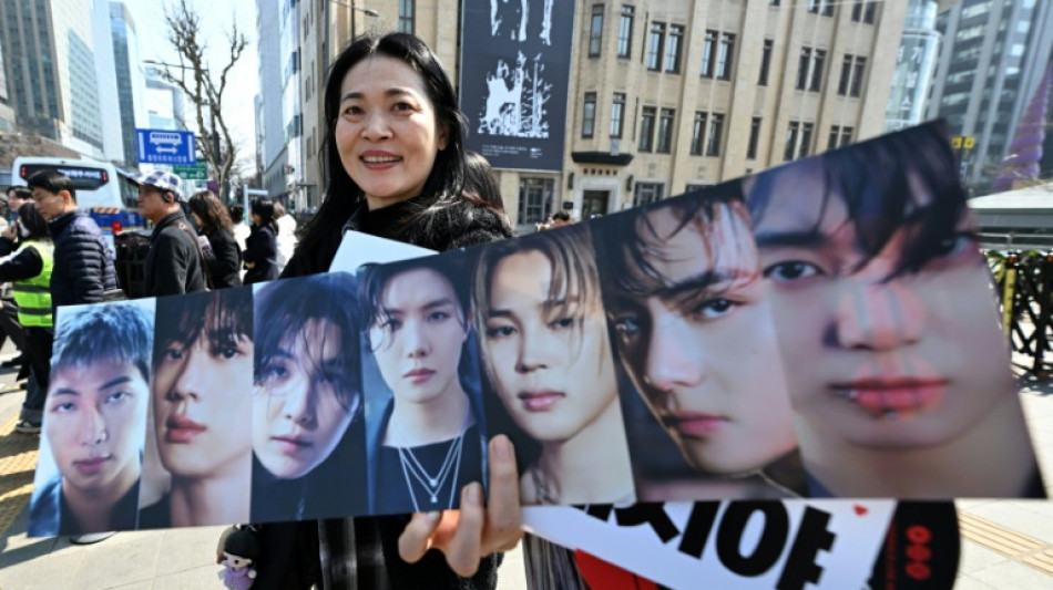  BTS fans take over central Seoul for K-pop kings' comeback 