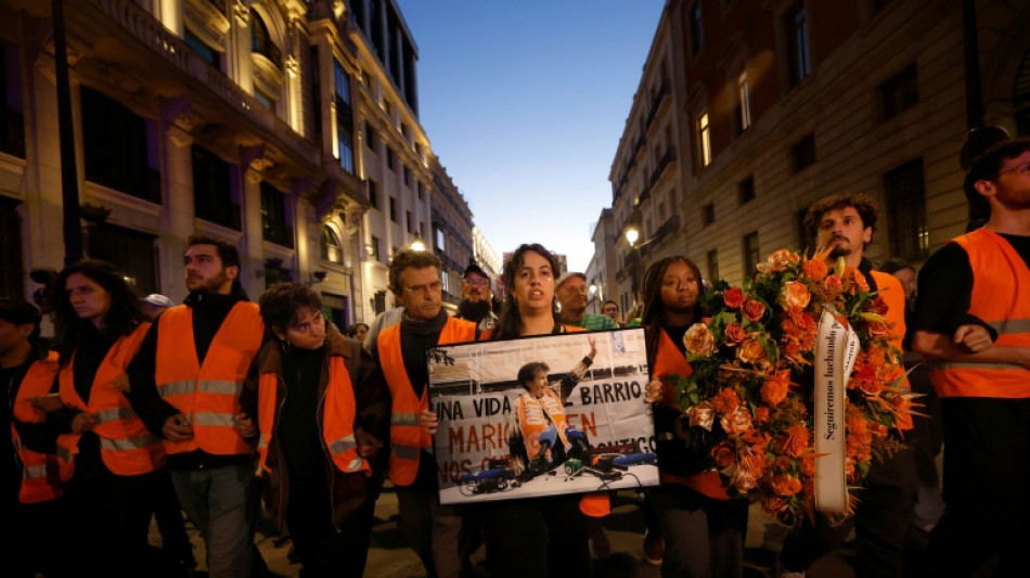  Madrid pleure Maricarmen, ic&ocirc;ne des manifestations pour le logement en Espagne 