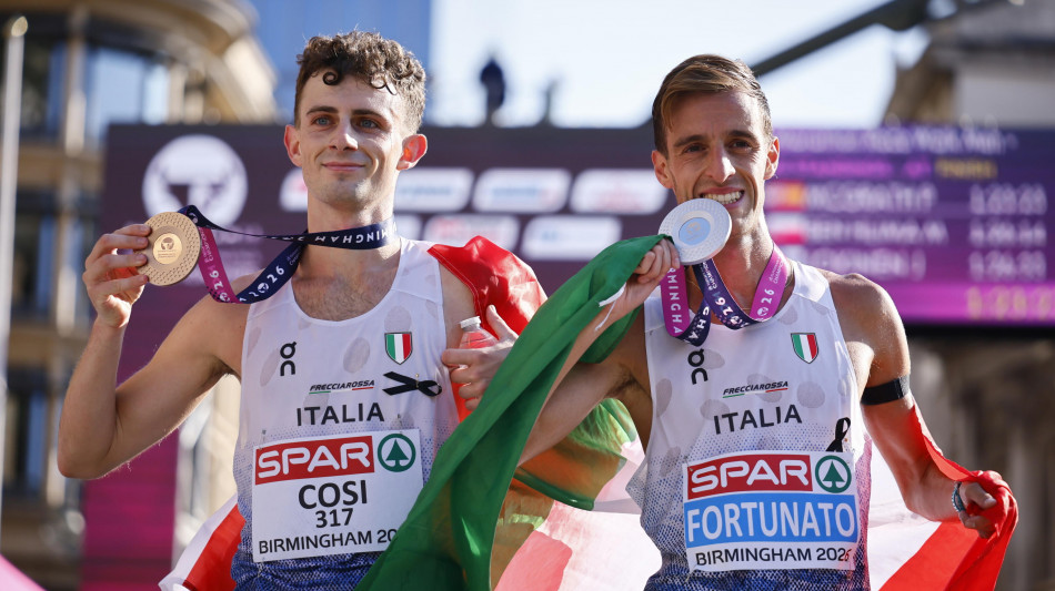  Europei atletica: Fortunato, "Argento che vale sicuramente tanto" 