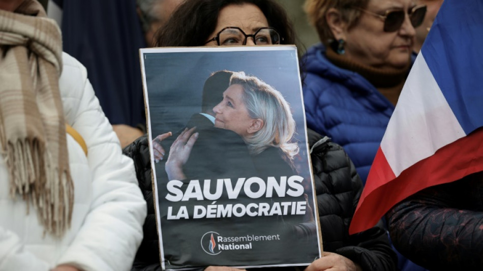 France's far-right, leftwingers rally supporters after Le Pen conviction