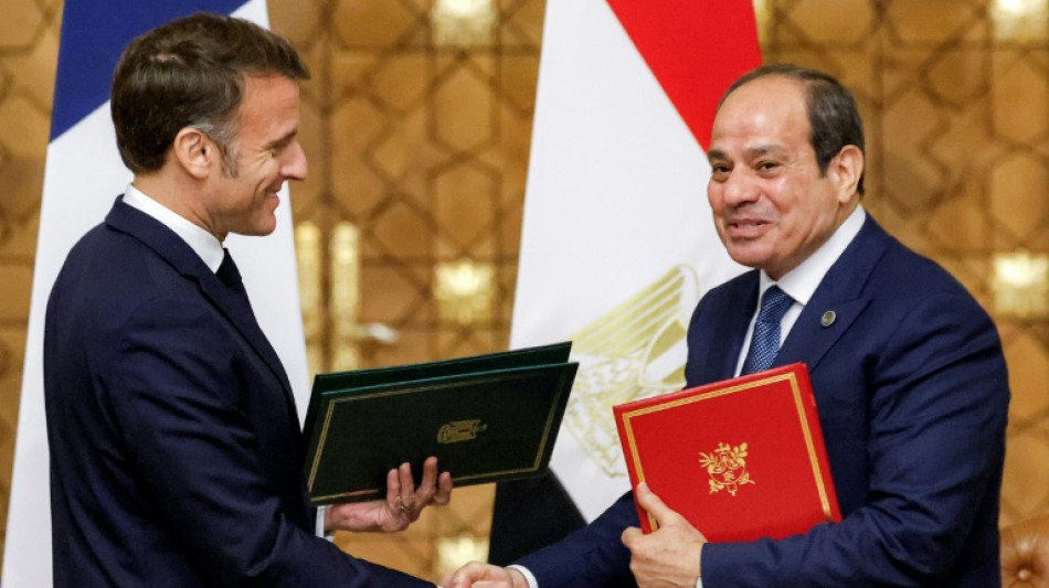 Au Caire, Macron rejette tout "d&eacute;placement" des habitants de Gaza et tout r&ocirc;le futur du Hamas