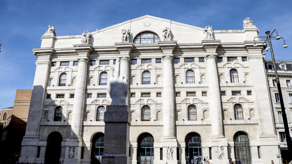  Borsa: Milano positiva (+0,45%), balzo di Lottomatica e Leonardo 