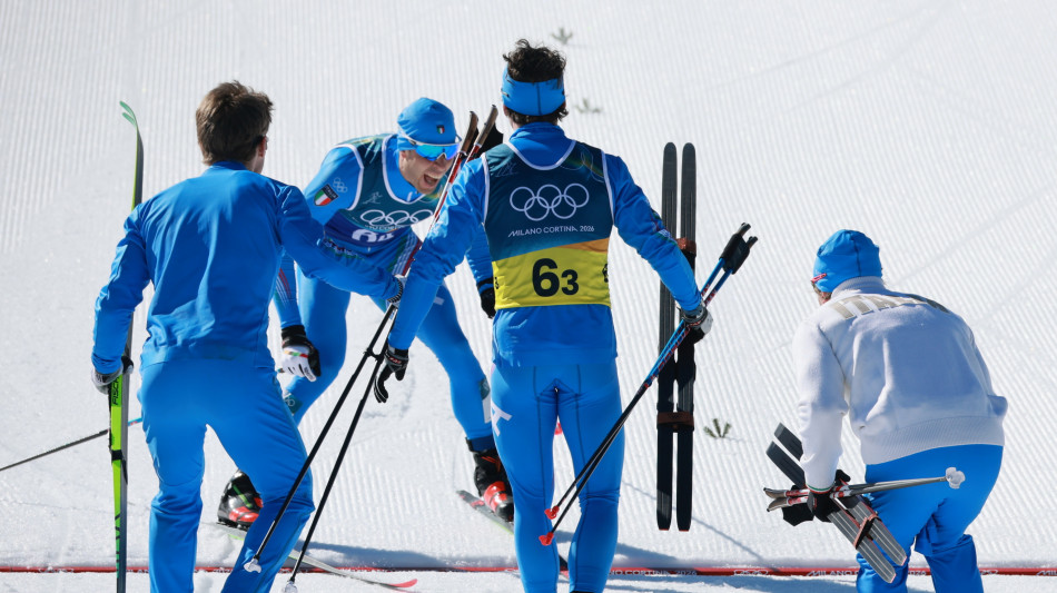  Milano Cortina: fondisti azzurri 'orgogliosi, credevamo nella medaglia' 