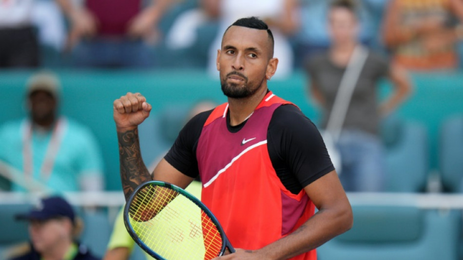 Tennis: Kyrgios continue d'impressionner &agrave; Miami, Swiatek et l'ado Fruhvirtova aussi
