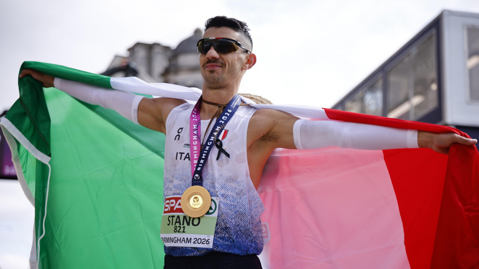  Europei atletica: Stano, "Oggi non mi fermava nessuno, volevo l'oro" 