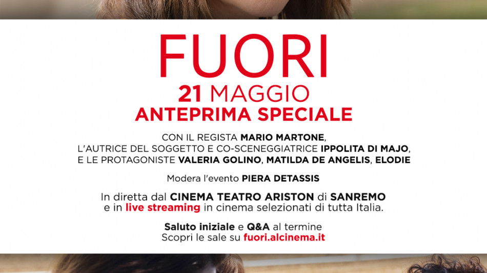 Fuori, anteprima speciale in live streaming per film di Martone