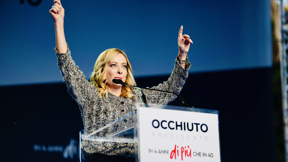 Meloni, anche da elettori Calabria fiducia al centrodestra