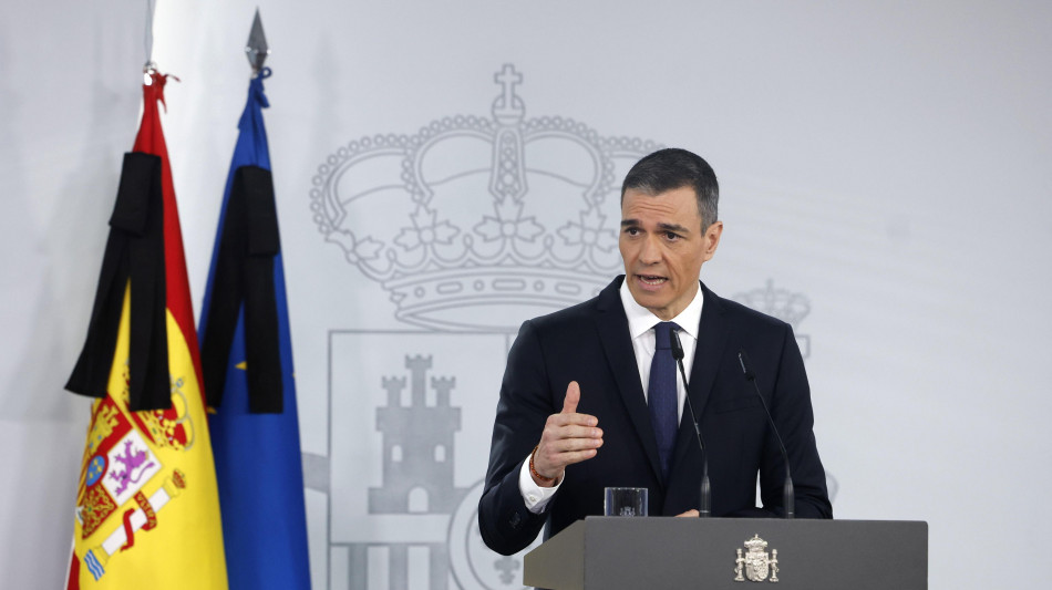 Sanchez, 'oltre il 50% delle forniture elettriche ripristinato'