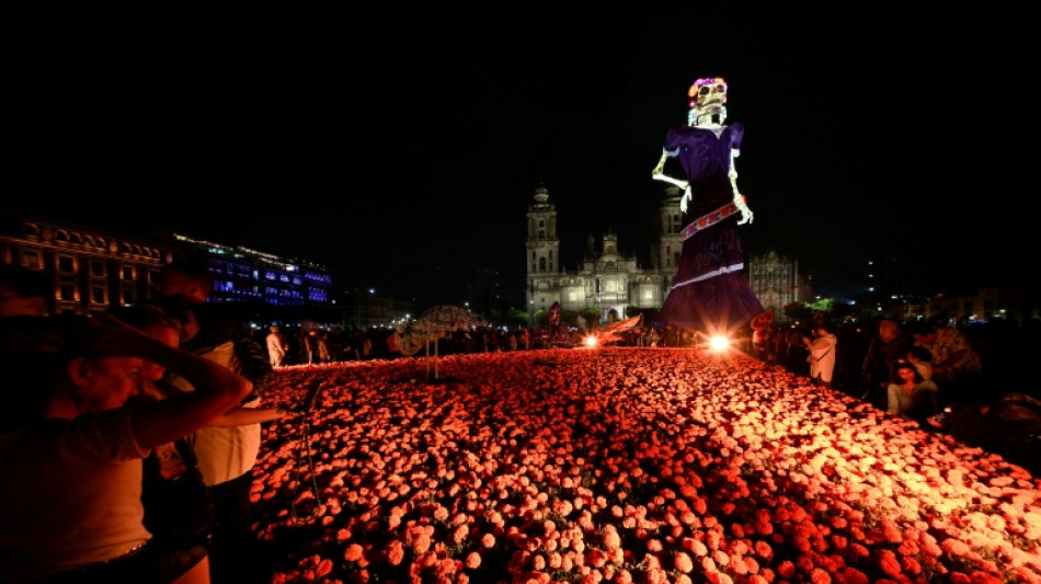  In Mexico City, Day of the Dead parade inspired by 007 