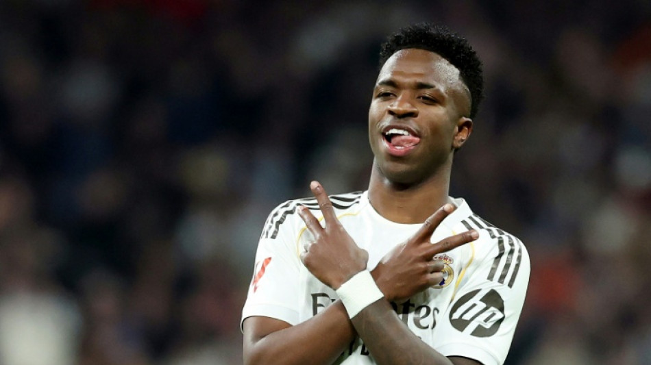  Real Madrid vence Real Sociedad (4-1) com 2 gols de Vini e &eacute; l&iacute;der provis&oacute;rio do Espanhol 