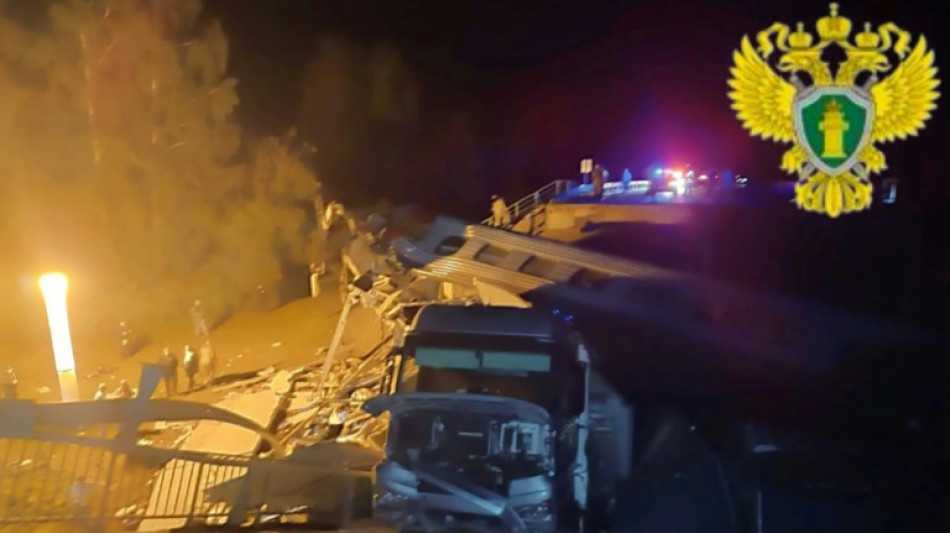 Russie: au moins sept morts dans l'effondrement d'un pont sur un train dans la r&eacute;gion de Briansk