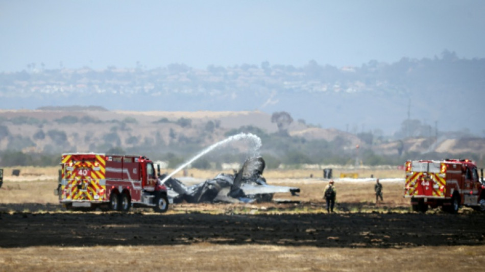  Un caza estadounidense se estrella cerca de una base militar en California 