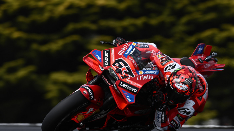 Moto:Bezzecchi 'tutto fantastico, Bagnaia 'qualche problema c'&egrave;'