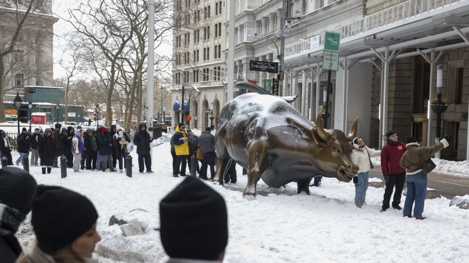  Il sindaco di New York ordina il divieto di viaggio per la neve 