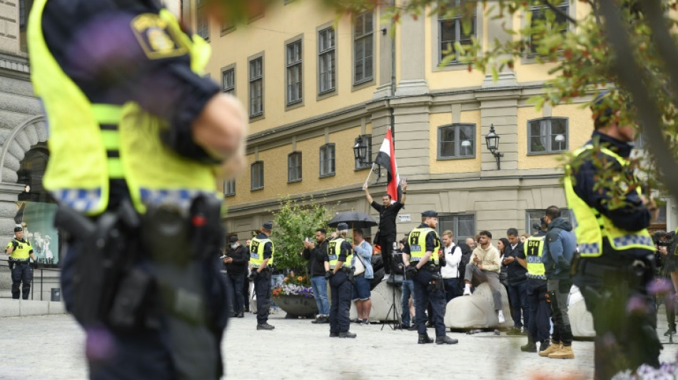 Koran set alight at protest outside Sweden parliament