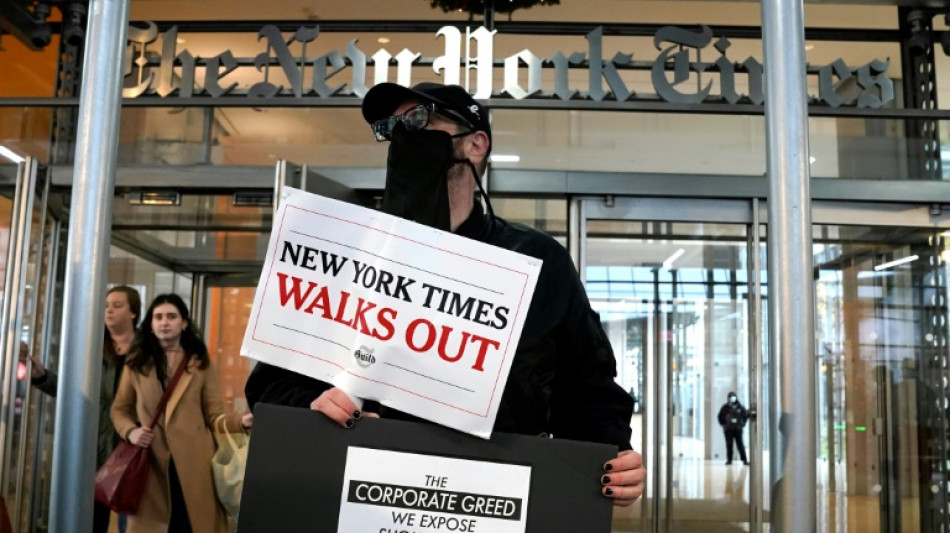 Gr&egrave;ve pour les salaires au New York Times, une premi&egrave;re en 40 ans