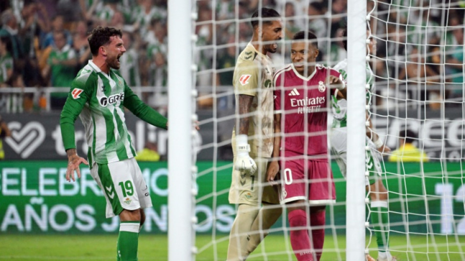  Espagne: le Real Madrid douch&eacute; par le Betis S&eacute;ville, Mbapp&eacute; rate un p&eacute;nalty 
