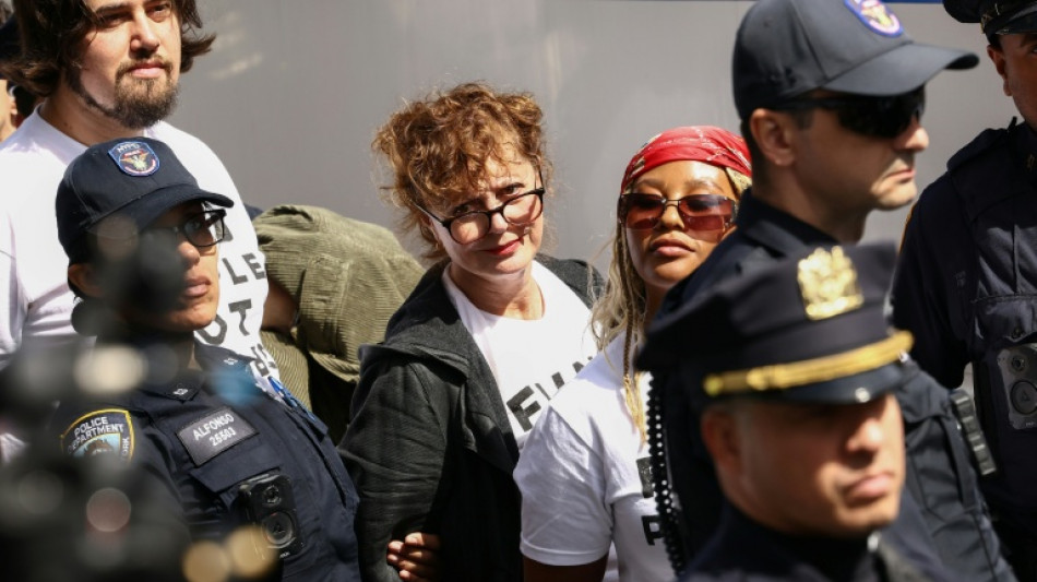  Susan Sarandon &eacute; detida em Nova York durante protesto contra Netanyahu 