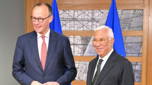 Vor Ukraine-Krisengipfel: EU-Ratspr&auml;sident Costa empf&auml;ngt Merz in Br&uuml;ssel