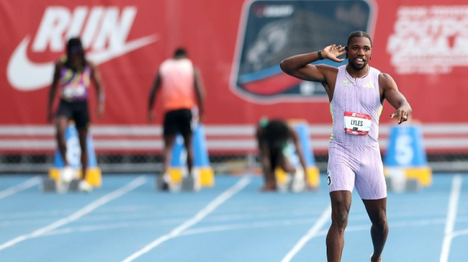  Lyles wins US 100m title in world-leading 9.79sec 
