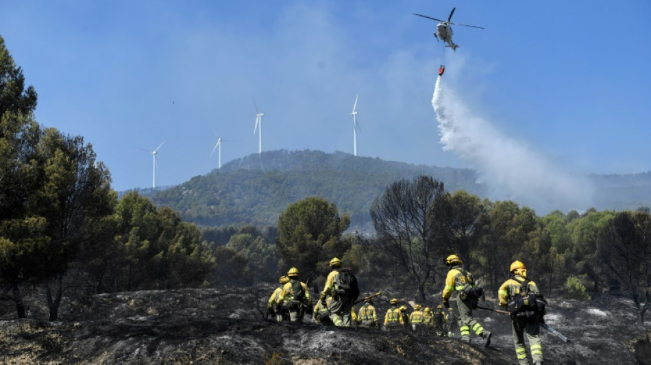 Feuerwehr in Spanien k&auml;mpft weiter gegen Waldbr&auml;nde