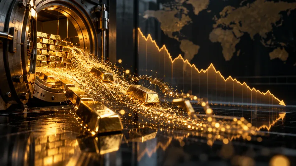  Gold ETF flows turn negative after 13 weeks as bullion loses 4% 