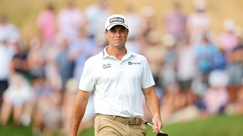  Hovland seizes one-shot PGA Travelers lead over Scheffler 