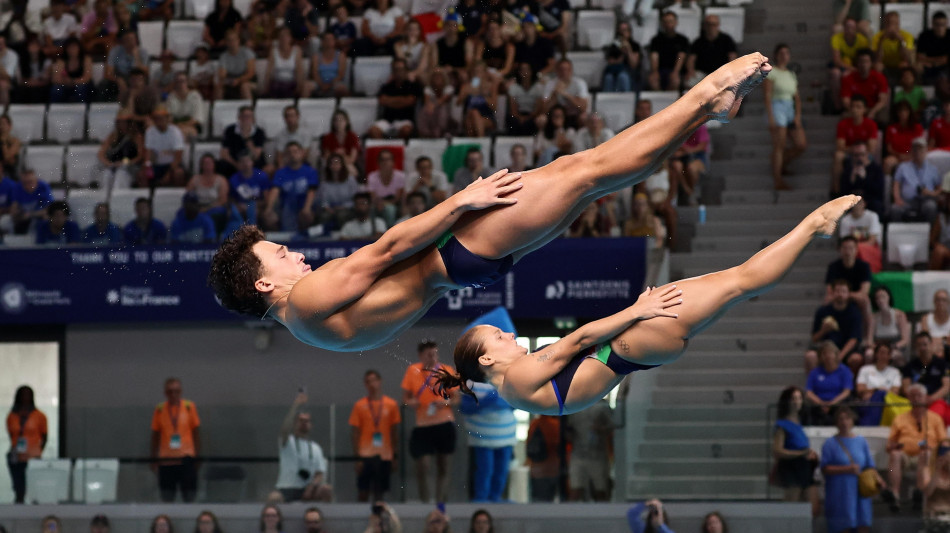 Europei Nuoto: oro dell'Italia nei tuffi con Chiara Pellacani e Matteo Santoro 
